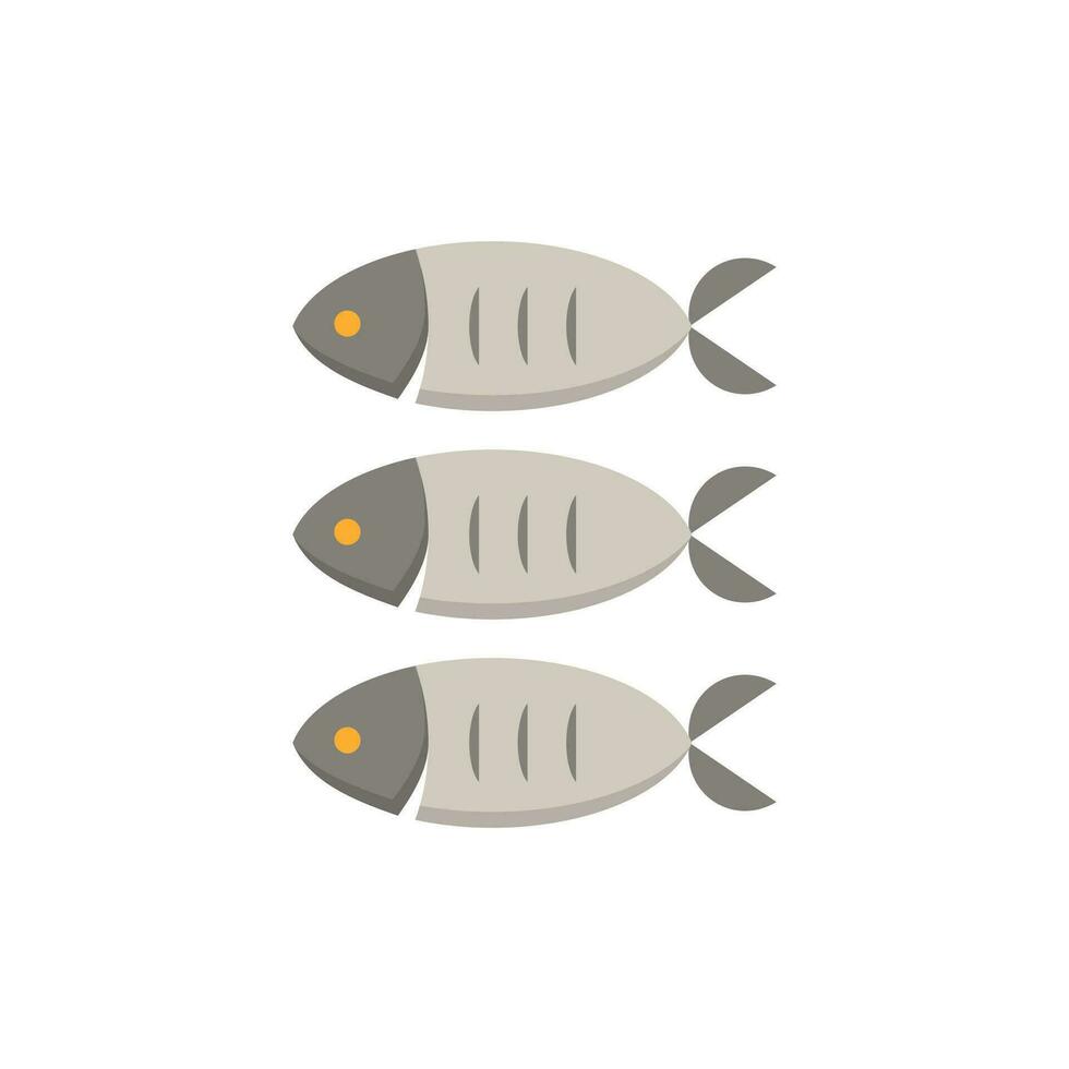 poisson icône. Facile élément de mer nourriture collection. Créatif poisson icône pour la toile conception, modèles, infographie et plus vecteur