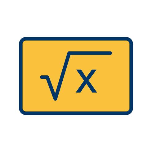 Icône de formule vectorielle vecteur