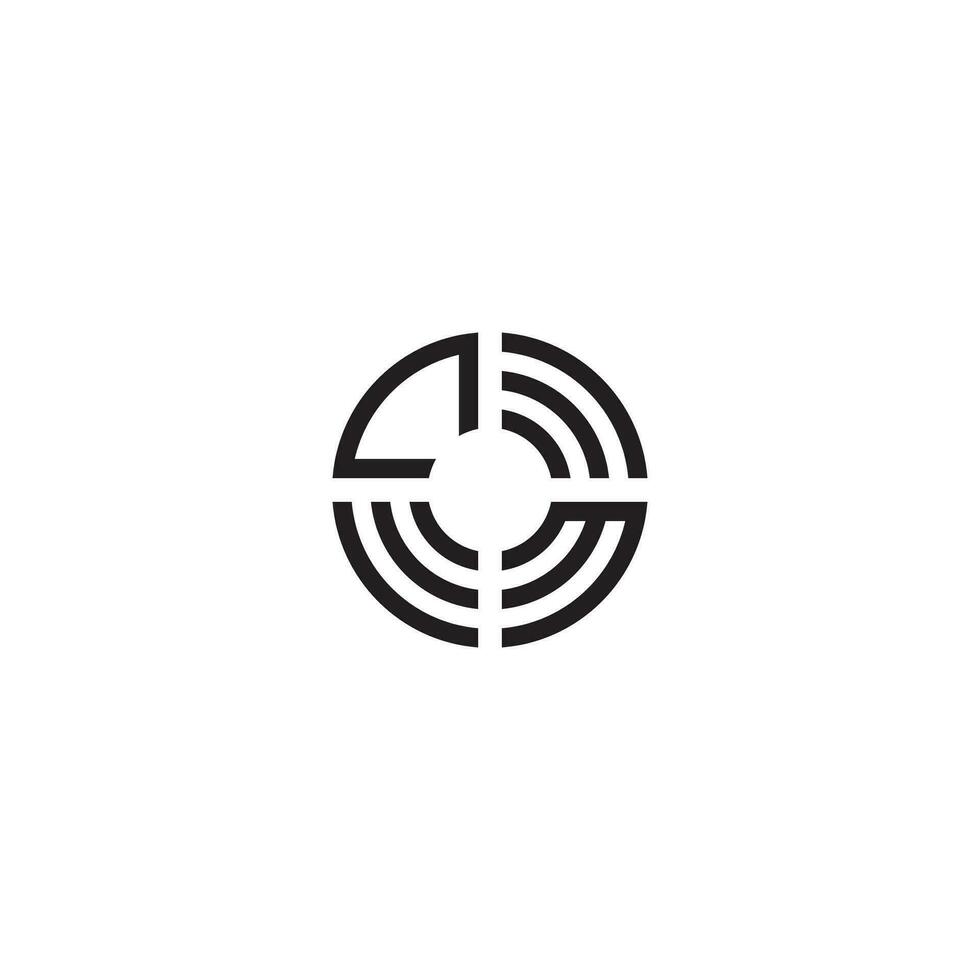 mc cercle ligne logo initiale concept avec haute qualité logo conception vecteur