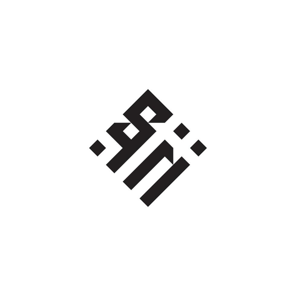 ns géométrique logo initiale concept avec haute qualité logo conception vecteur