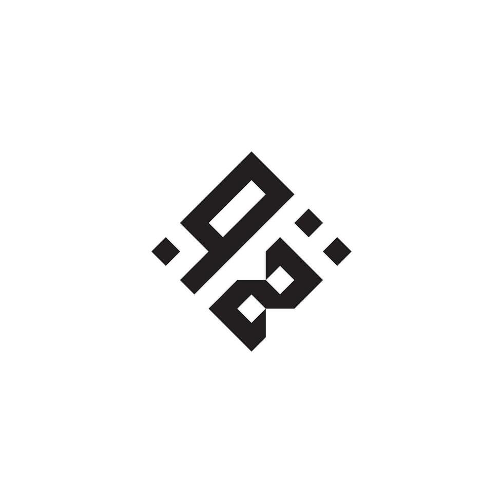 zq géométrique logo initiale concept avec haute qualité logo conception vecteur