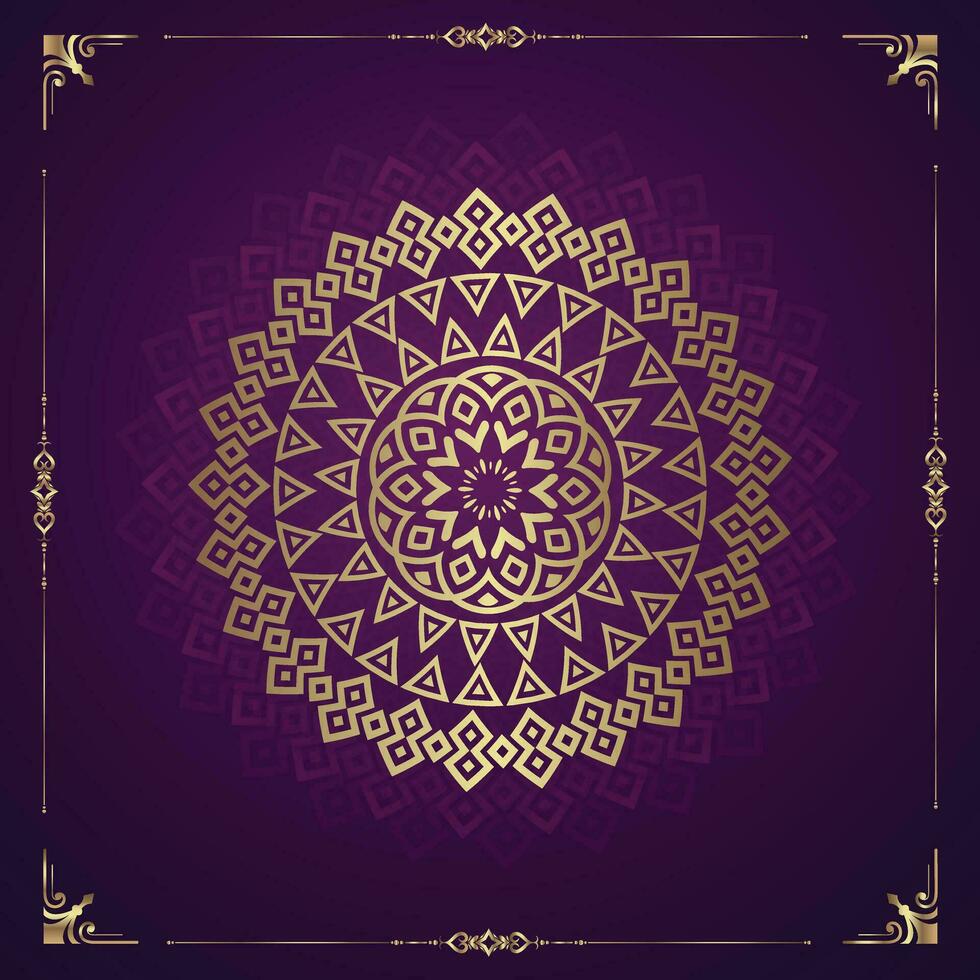 luxe ornemental mandala conception Contexte dans or Couleur prime vecteur abstrait Contexte avec une luxe or mandala conception prime vecteur islamique noir Contexte avec or mandala décoration