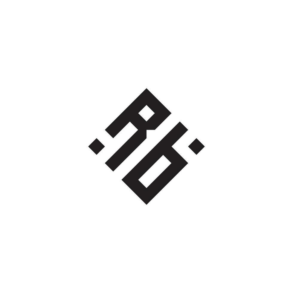 br géométrique logo initiale concept avec haute qualité logo conception vecteur