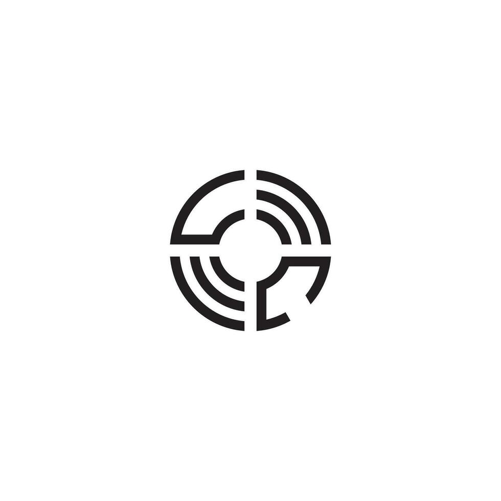 cu cercle ligne logo initiale concept avec haute qualité logo conception vecteur