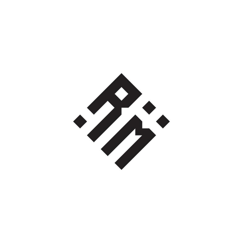 Monsieur géométrique logo initiale concept avec haute qualité logo conception vecteur