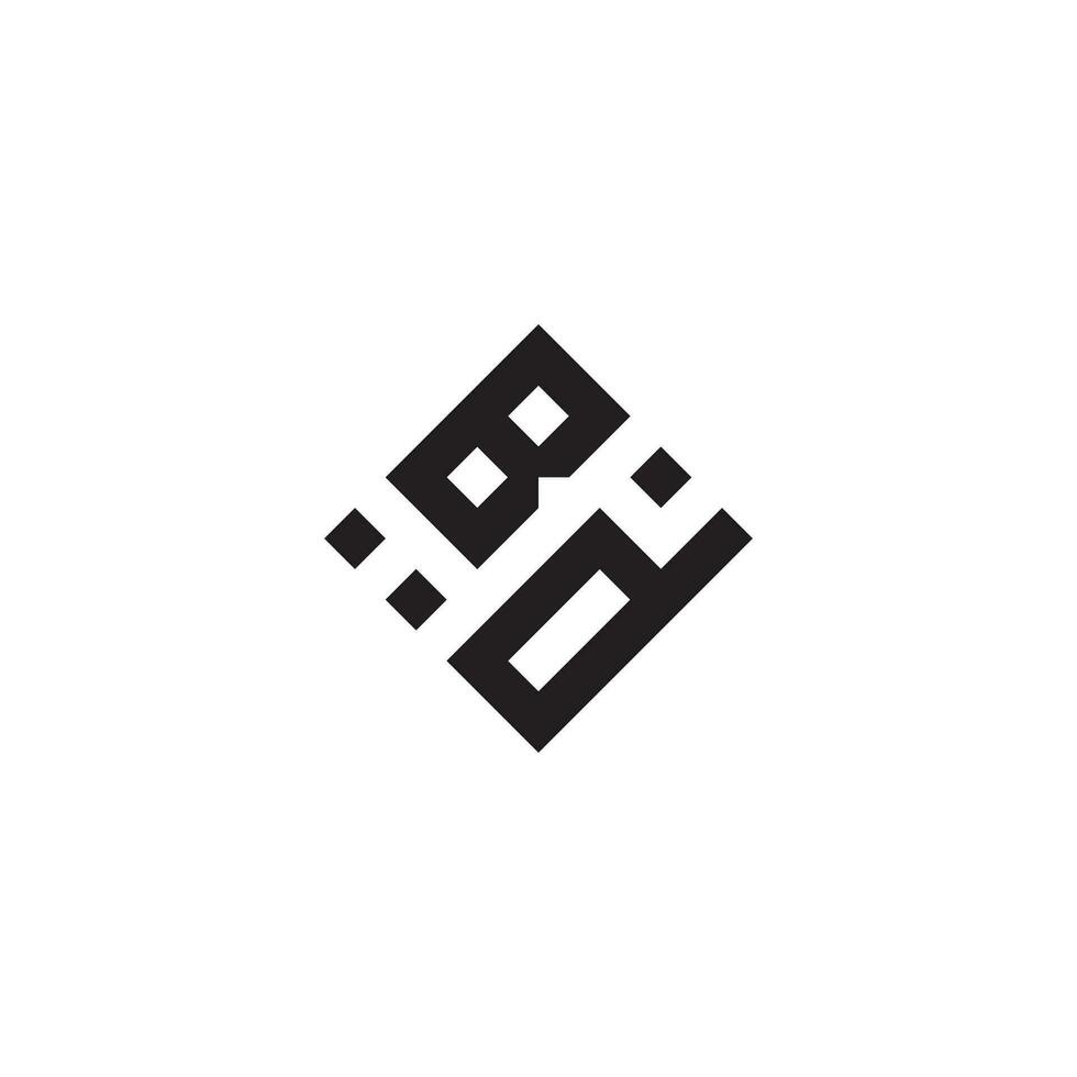 db géométrique logo initiale concept avec haute qualité logo conception vecteur