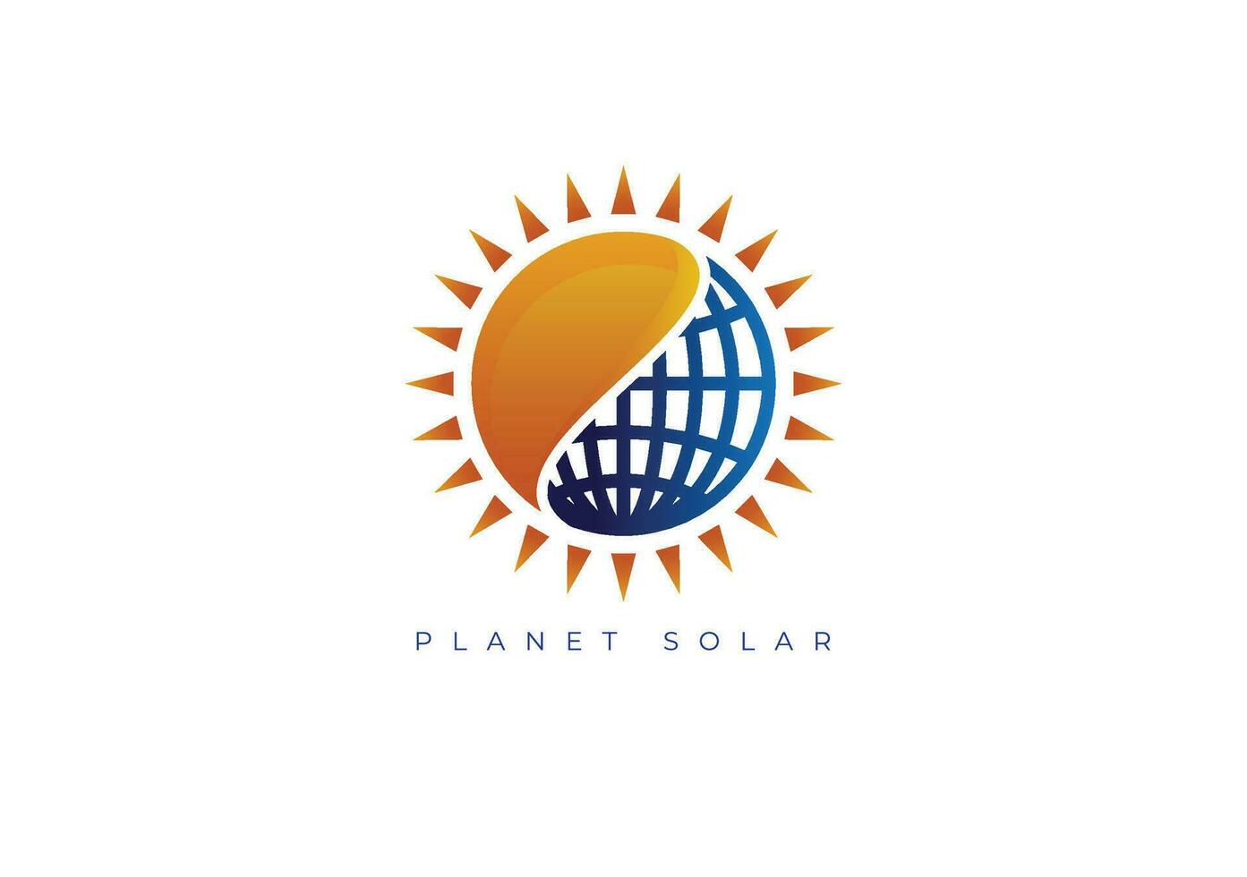 planète solaire logo vecteur