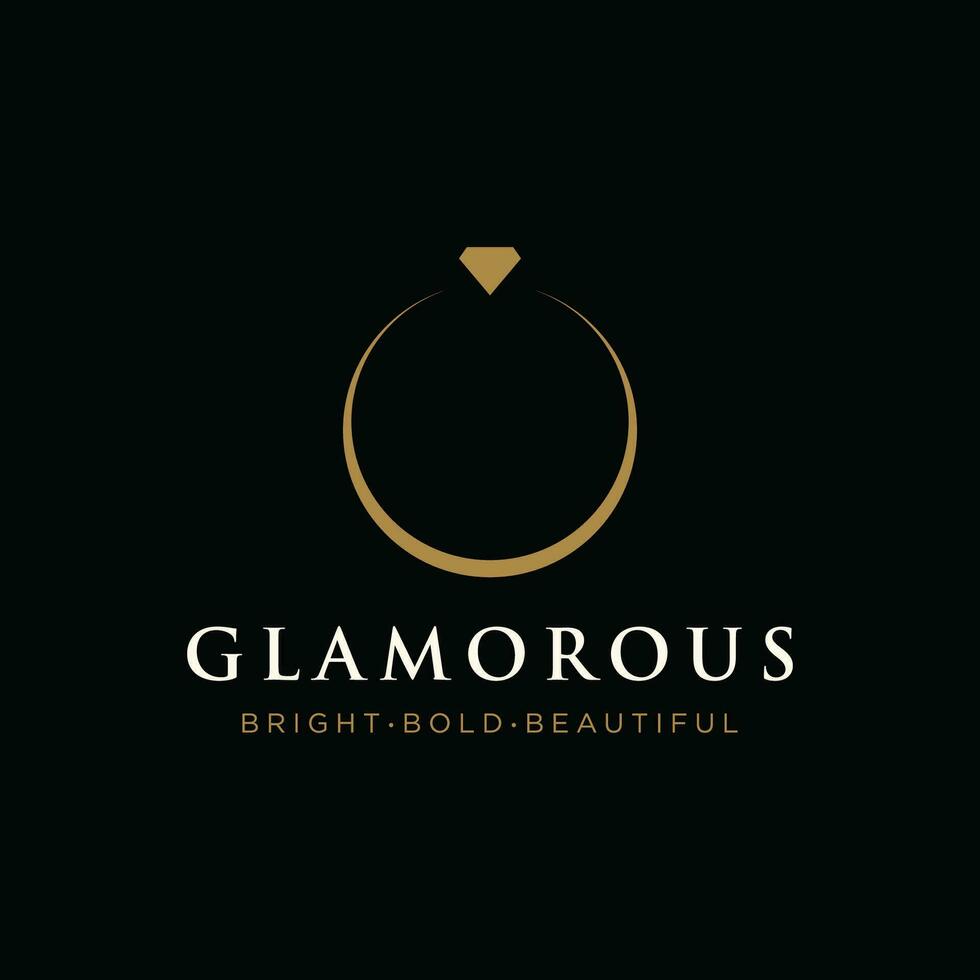 Créatif luxe diamant logo modèle conception. logo pour entreprise, bijoux, marque et entreprise. vecteur