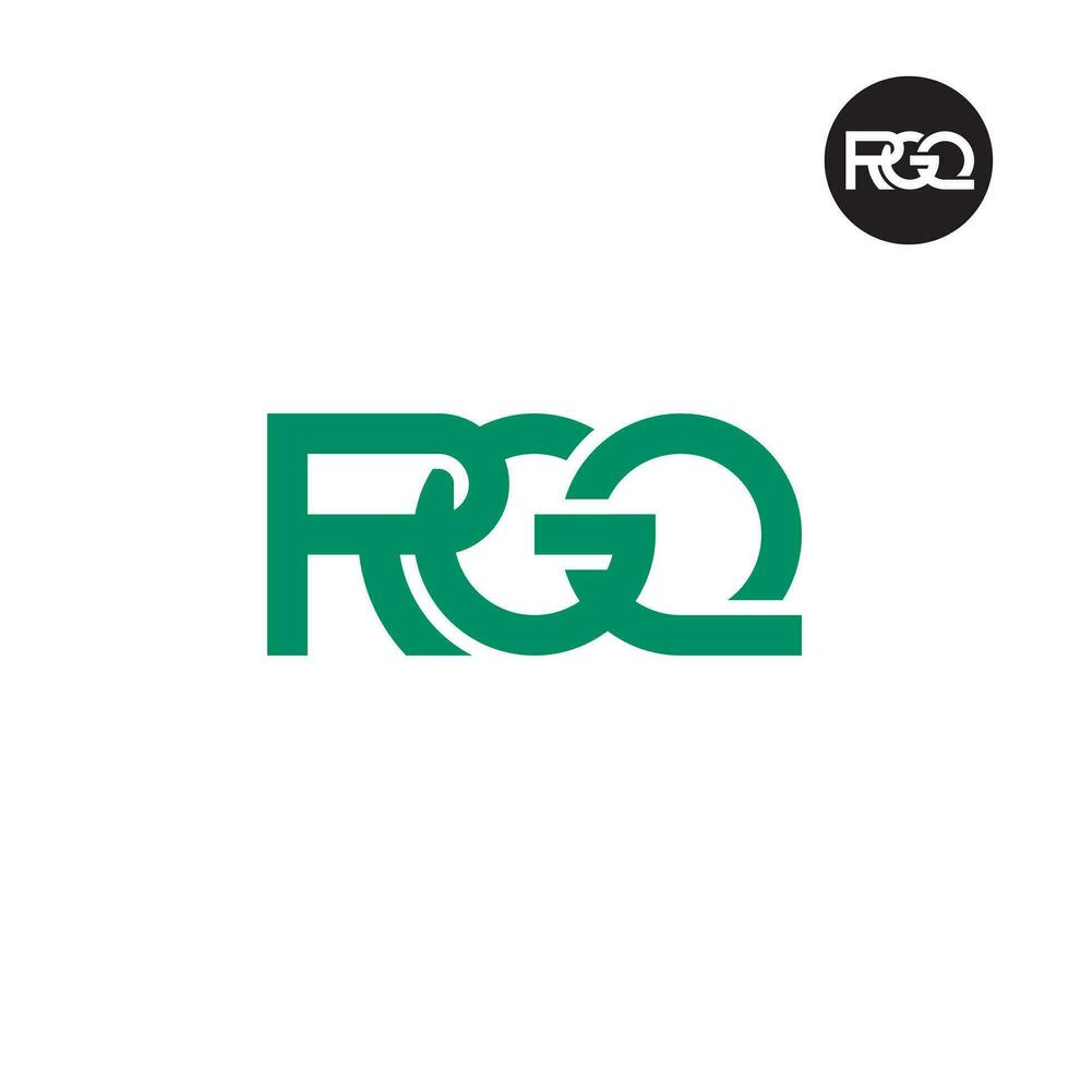 lettre rqq monogramme logo conception vecteur