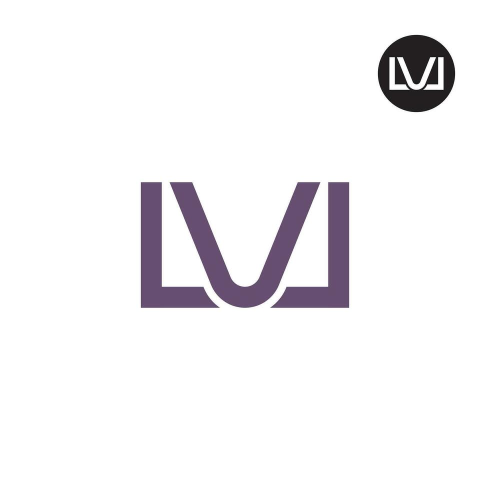 lettre lvl monogramme logo conception vecteur