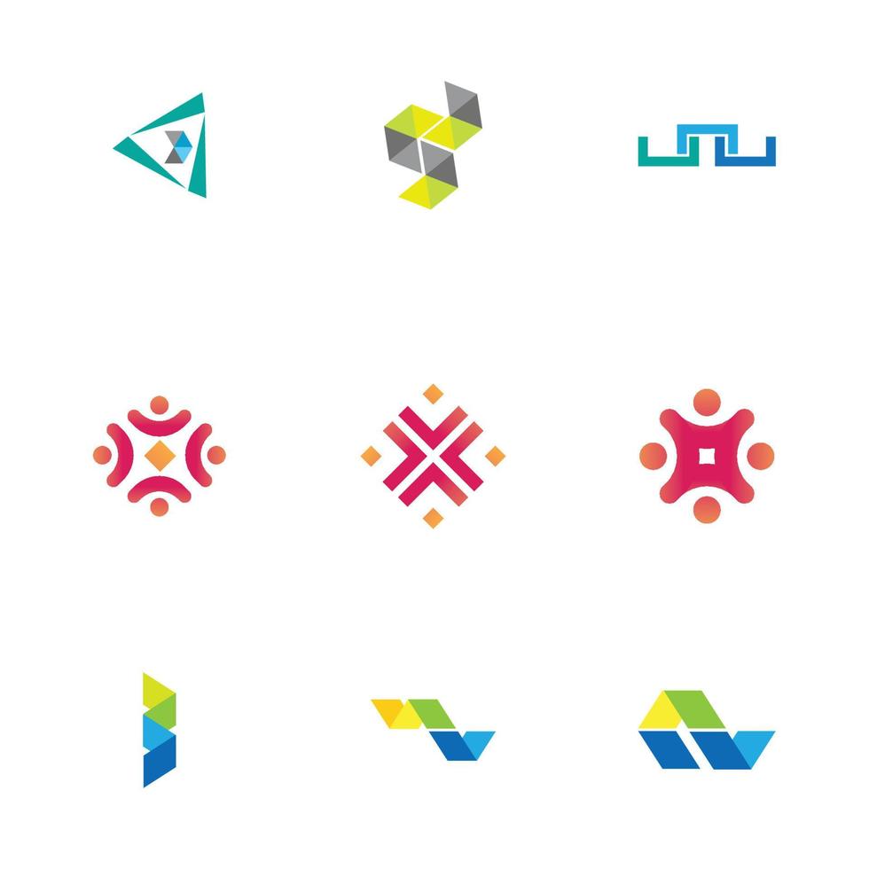 conception de logo moderne pour les technologies de la fintech et de la finance numérique vecteur