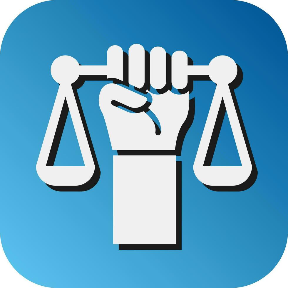 civil droits vecteur glyphe pente Contexte icône pour personnel et commercial utiliser.