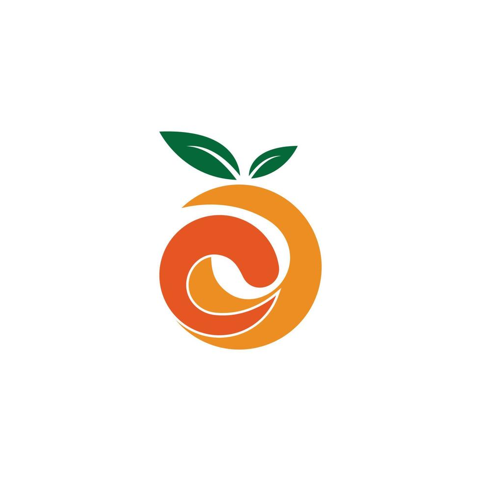 création de logo orange vecteur