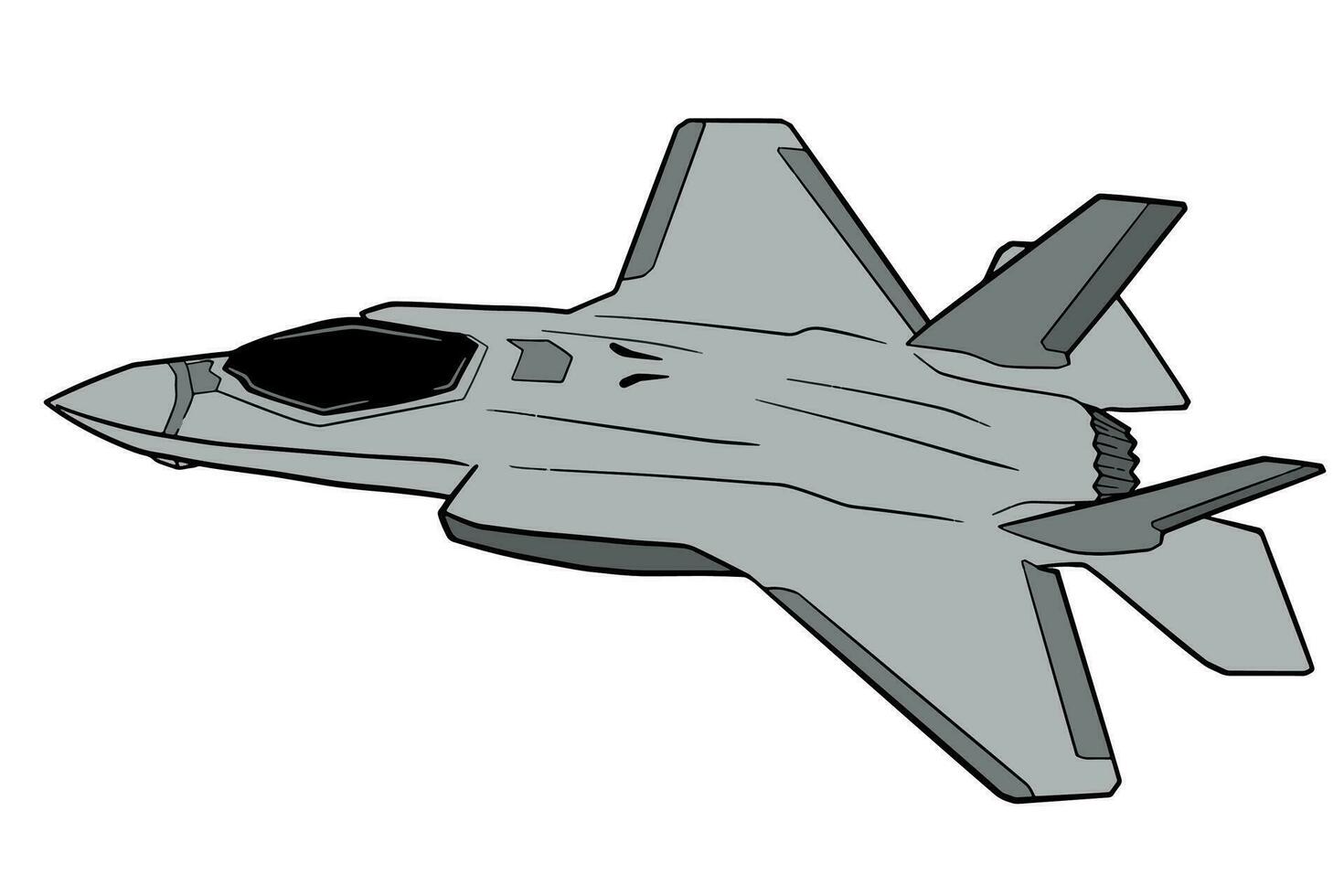 illustration de combattant jet vecteur