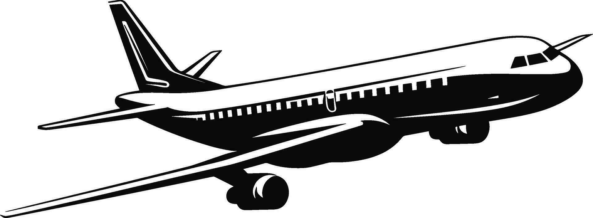 avion icône vecteur, solide illustration, pictogramme isolé sur blanc Contexte. Couleur modifiable. ai généré illustration. vecteur