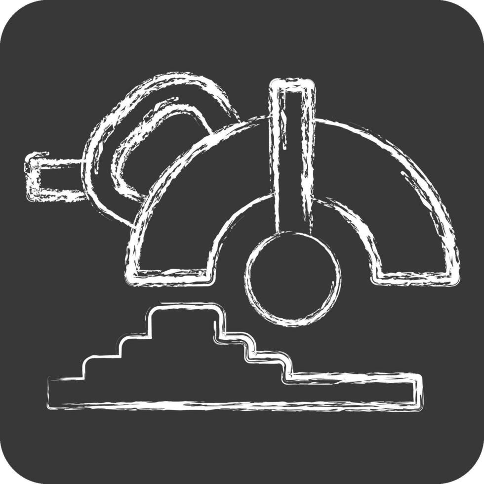 icône circulaire scie. en relation à construction symbole. craie style. Facile conception modifiable. Facile illustration vecteur