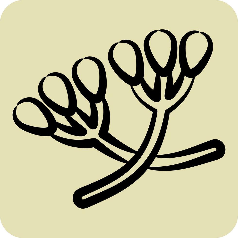 icône Carvi. en relation à herbes et épices symbole. main tiré style. Facile conception modifiable. Facile illustration vecteur