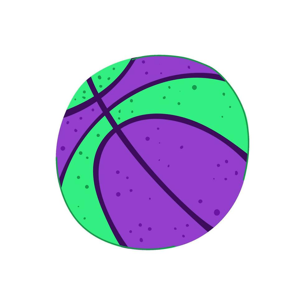 Jeu basketball Balle dessin animé vecteur illustration