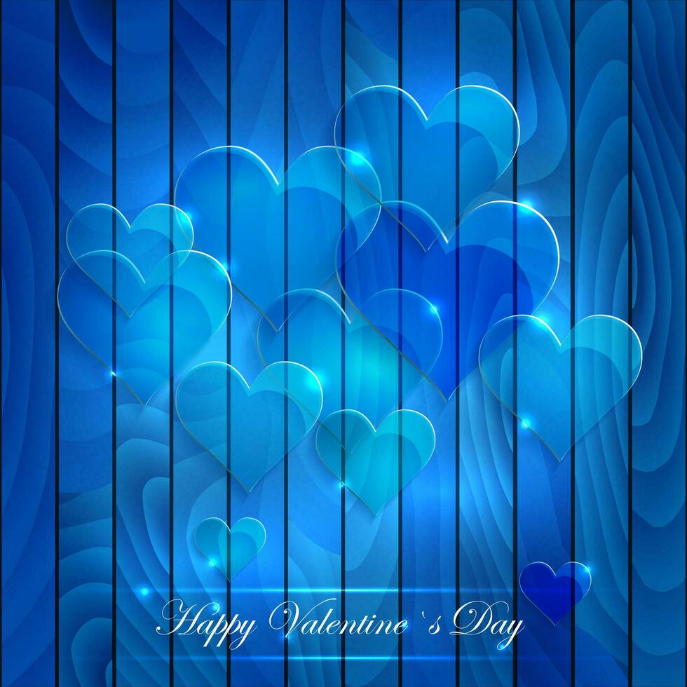 content valentines journée vecteur bleu carte