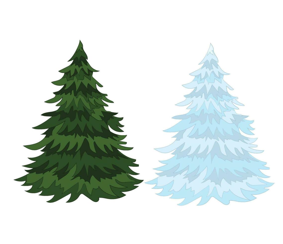 plat vecteur illustration de Noël arbre