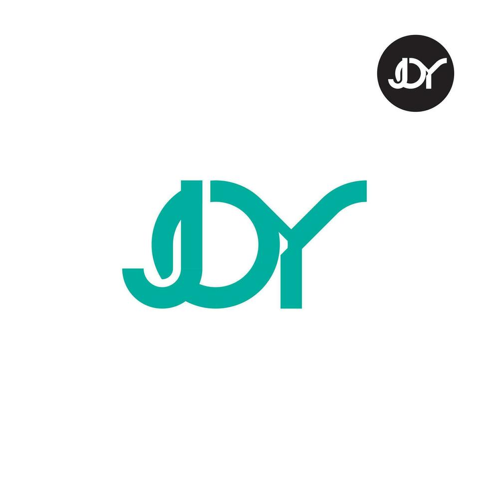 lettre joie monogramme logo conception vecteur