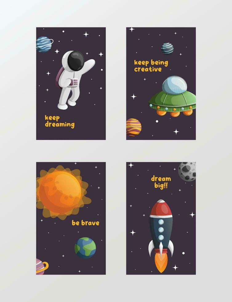 vecteur galaxie motivation carte