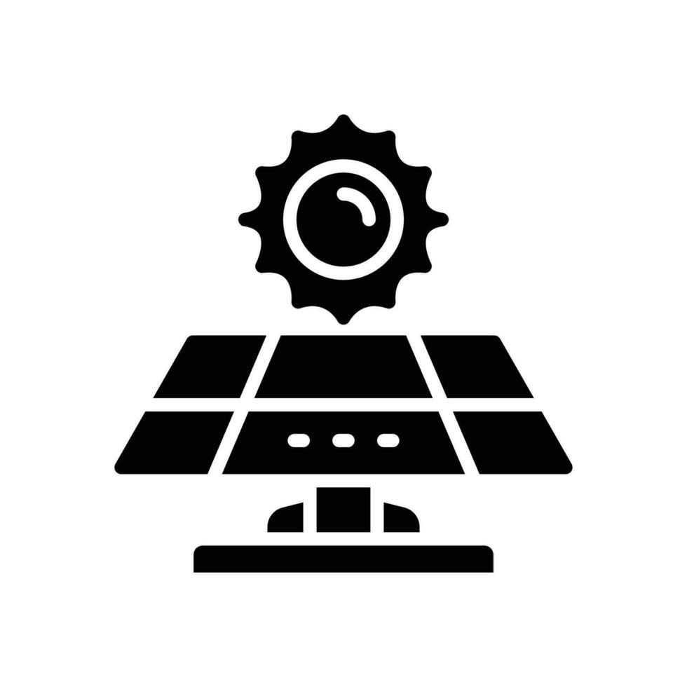 solaire panneau icône. vecteur glyphe icône pour votre site Internet, mobile, présentation, et logo conception.