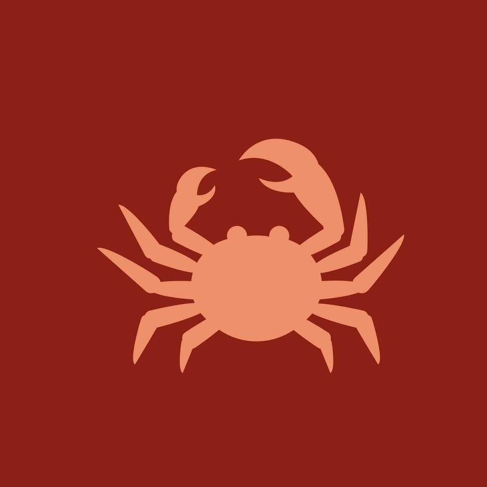 Crabe vecteur icône illustration