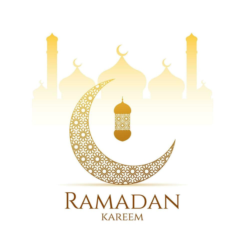 Facile d'or islamique Contexte. Ramadan kareem vecteur conception.