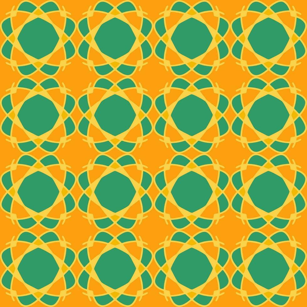 sans couture modèle Jaune lumière ensoleillé vert menthe olive forêt mandala floral Créatif conception Contexte vecteur illustration