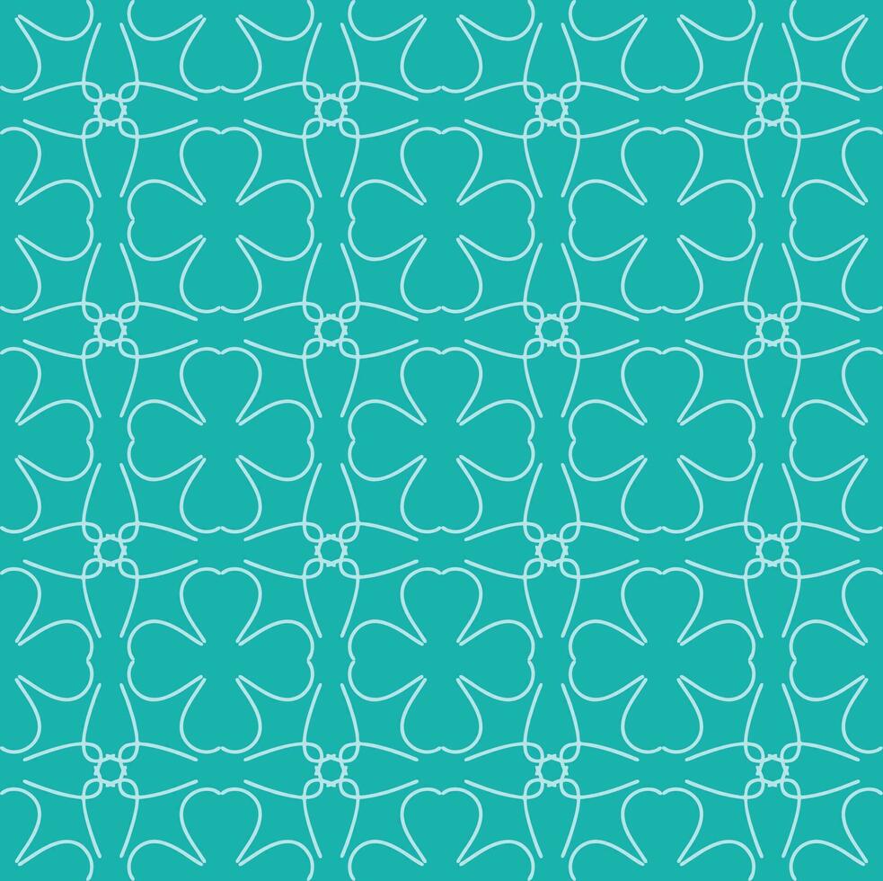 bleu turquoise aqua menthe ancien floral intérieur sans couture plat conception Contexte vecteur illustration