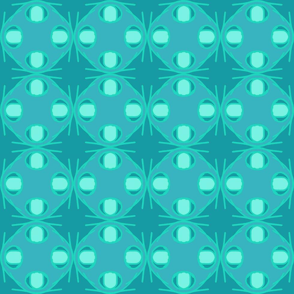 bleu turquoise aqua menthe ancien floral intérieur sans couture plat conception Contexte vecteur illustration