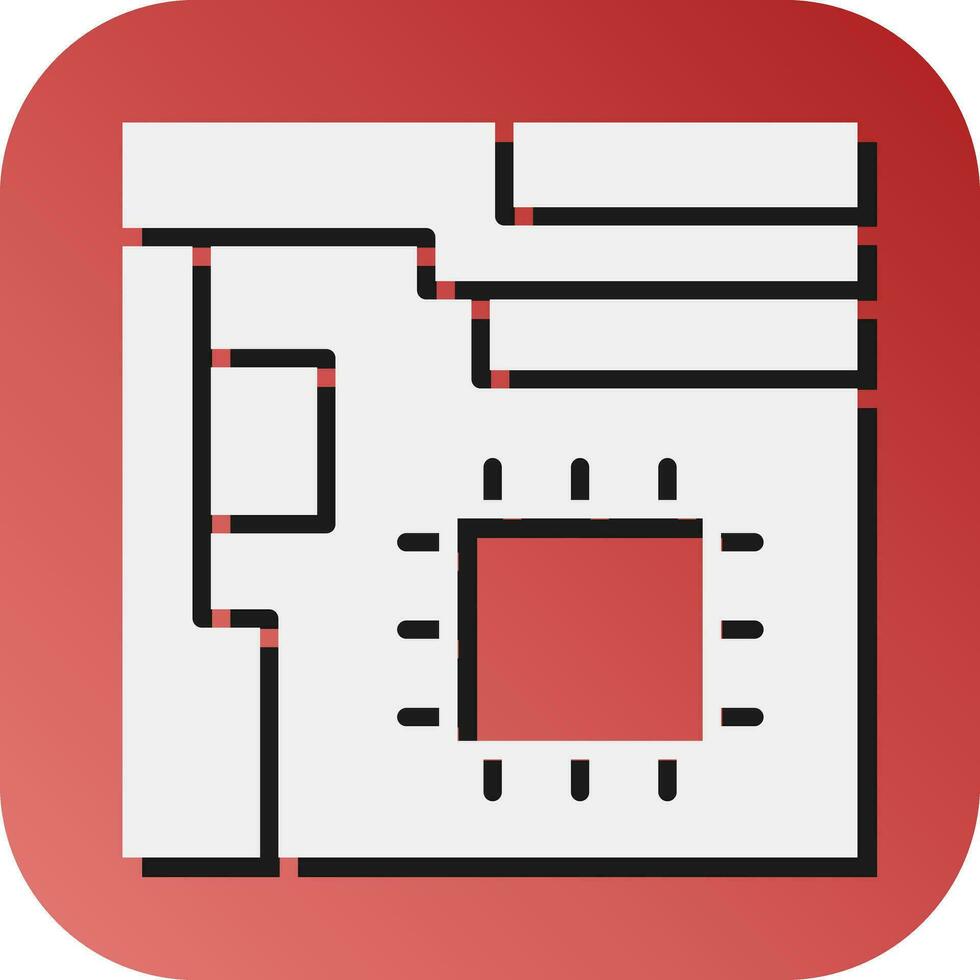 carte mère vecteur glyphe pente Contexte icône pour personnel et commercial utiliser.