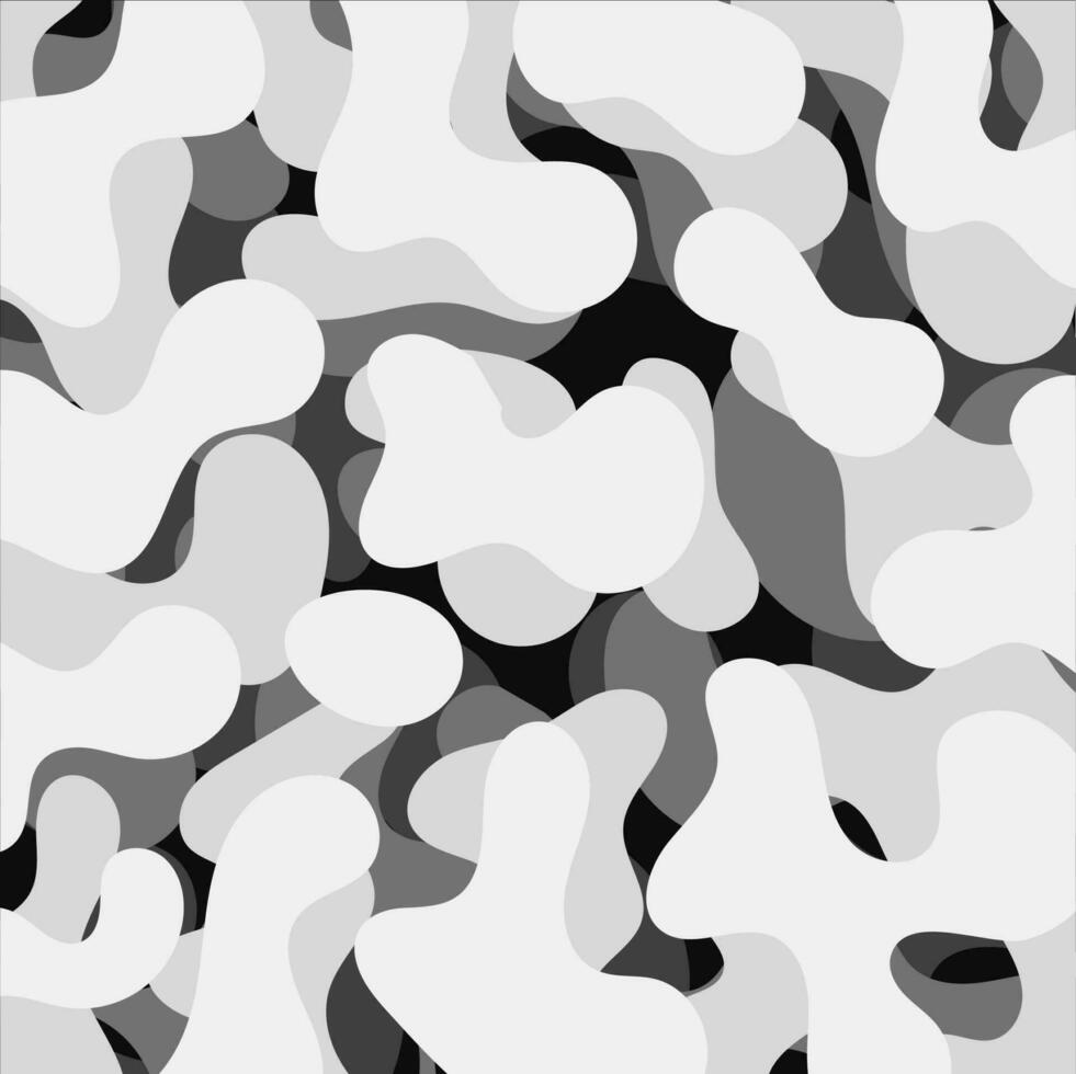 gris noir blanc Couleur fluide art abstrait Contexte concept conception vecteur illustration