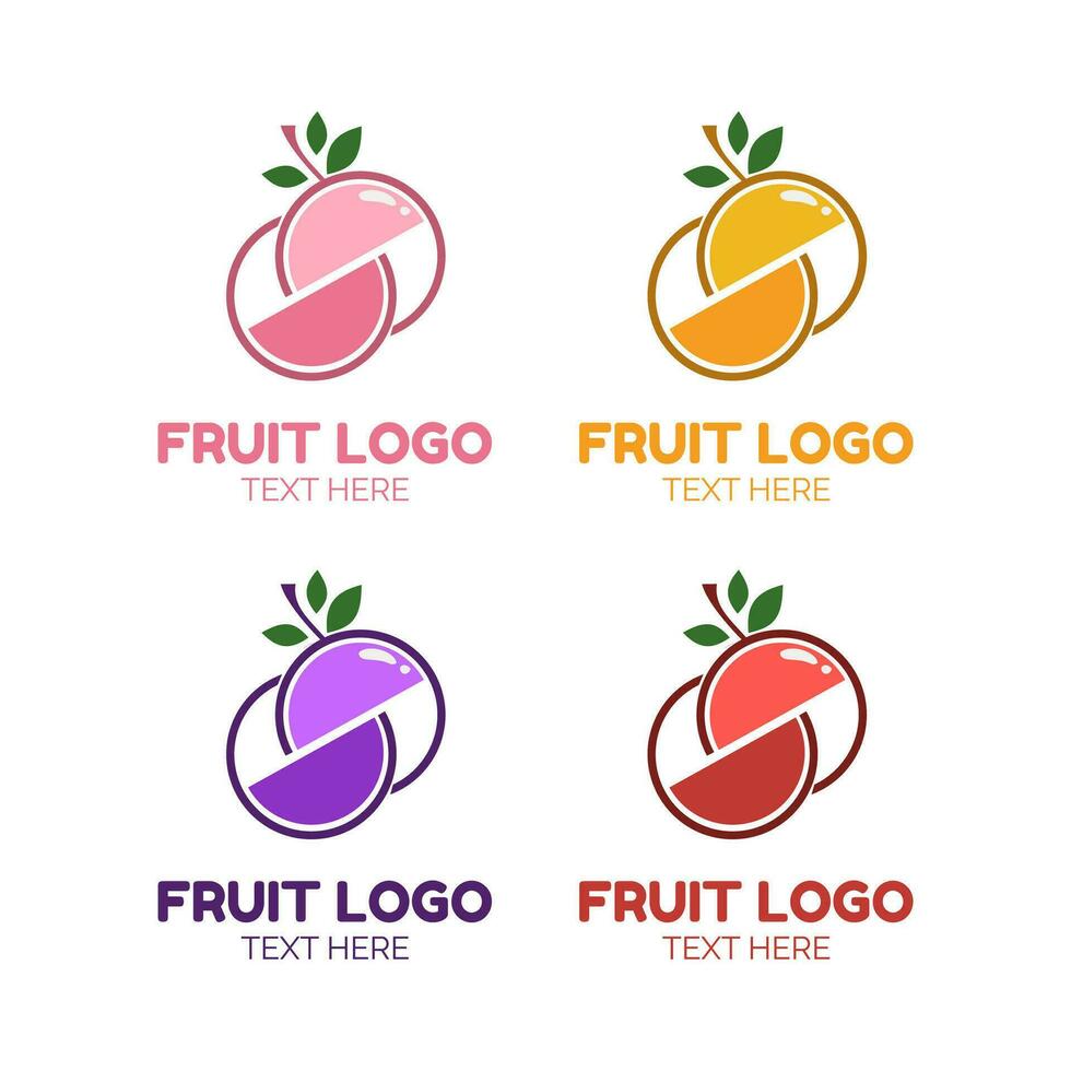 fruit tranche jus logo Facile concept conception vecteur illustration