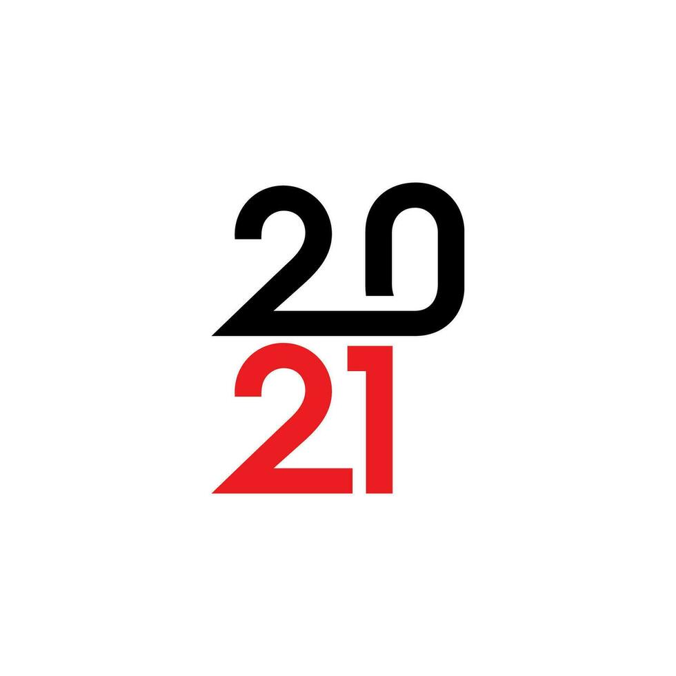2021 nouvel an icône illustration vectorielle vecteur