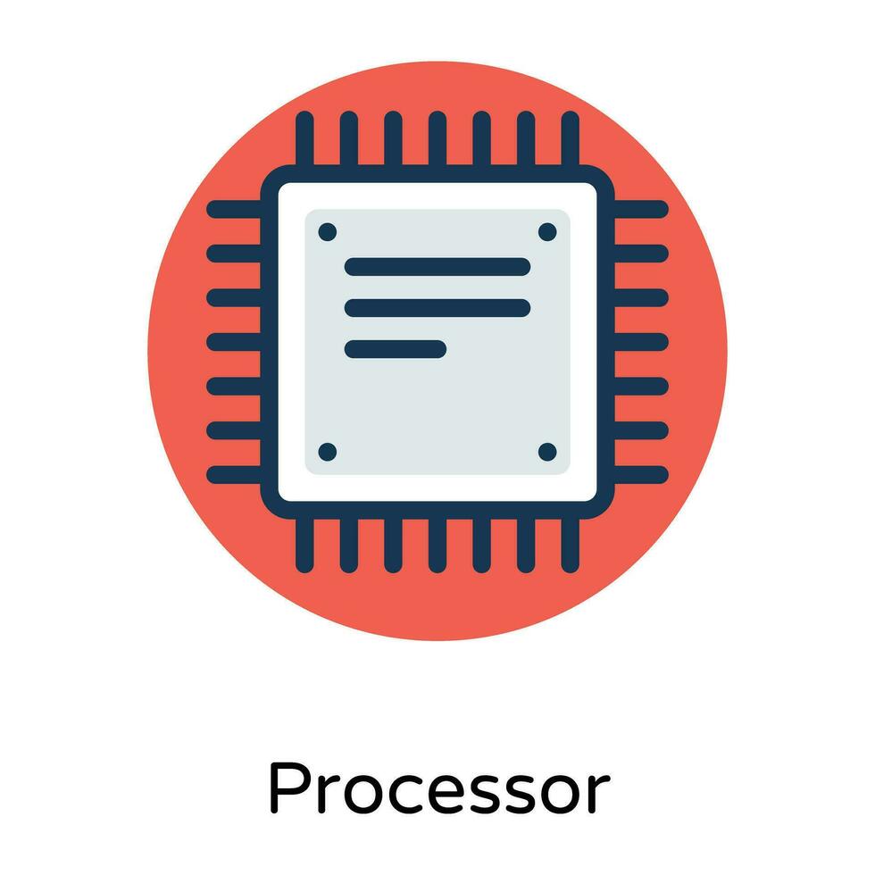 branché processeur puce vecteur