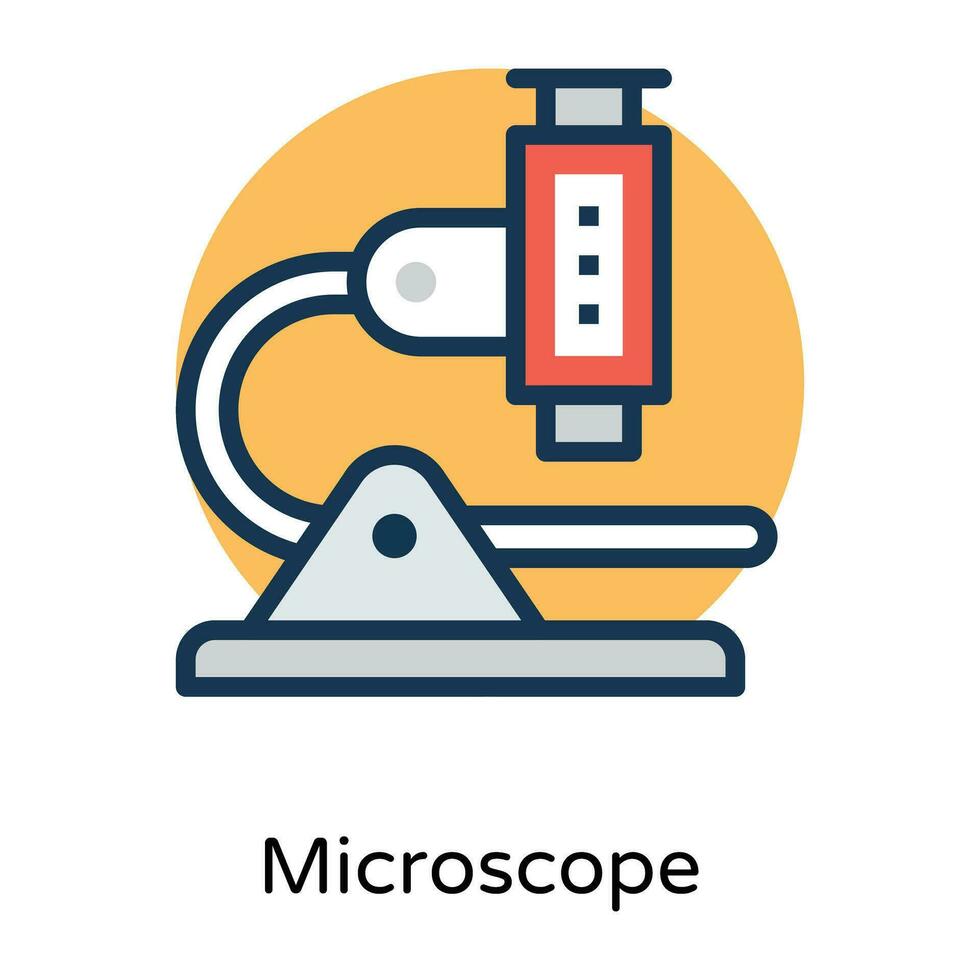concepts de microscope à la mode vecteur