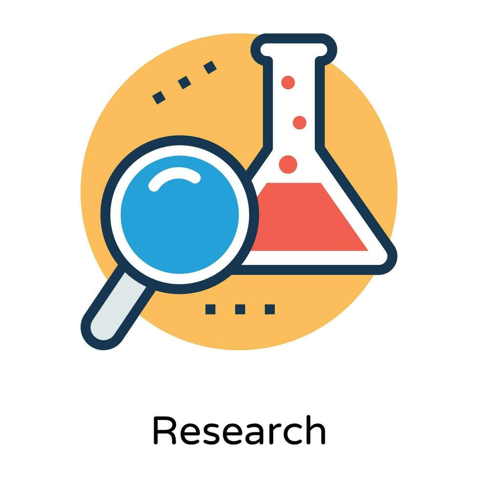 la recherche scientifique à la mode vecteur