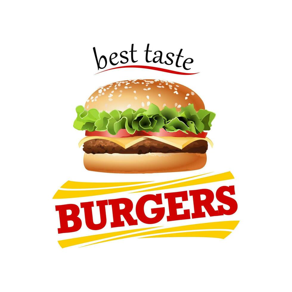 Burger vecteur logo.