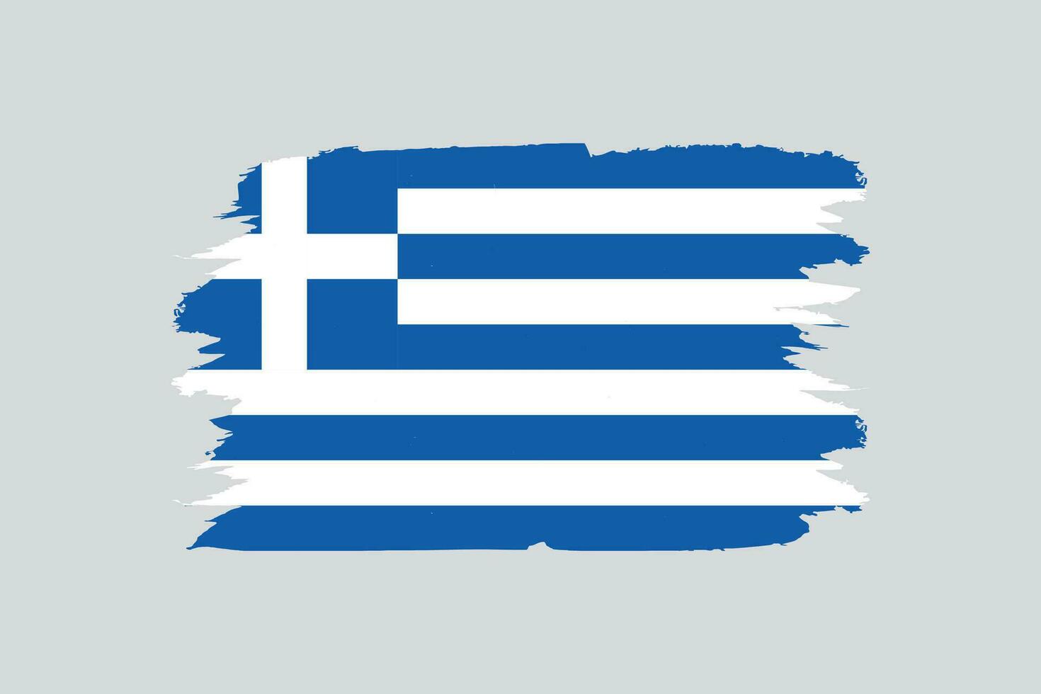 une détaillé et précis vecteur illustration de Grèce coloré drapeau