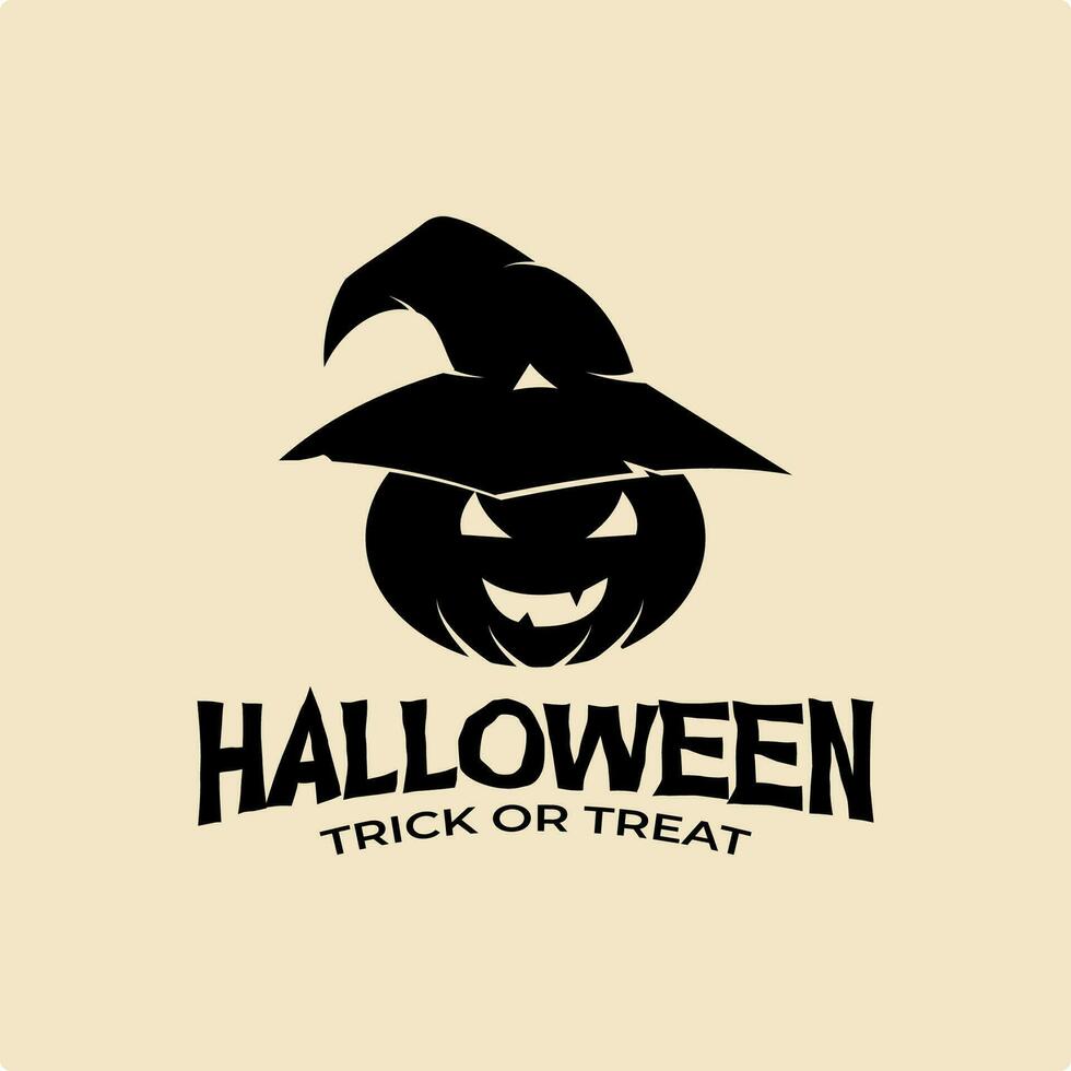 Halloween logo conception vecteur illustration