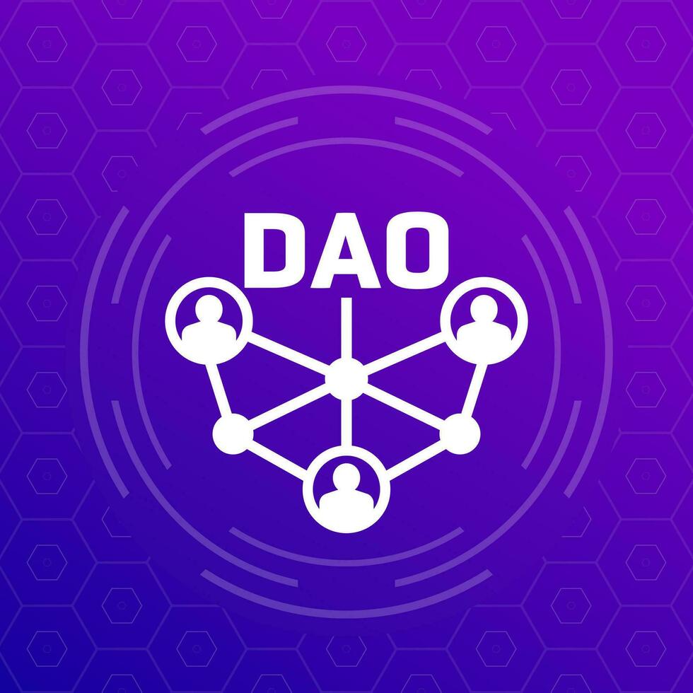 Dao communauté vecteur icône pour la toile