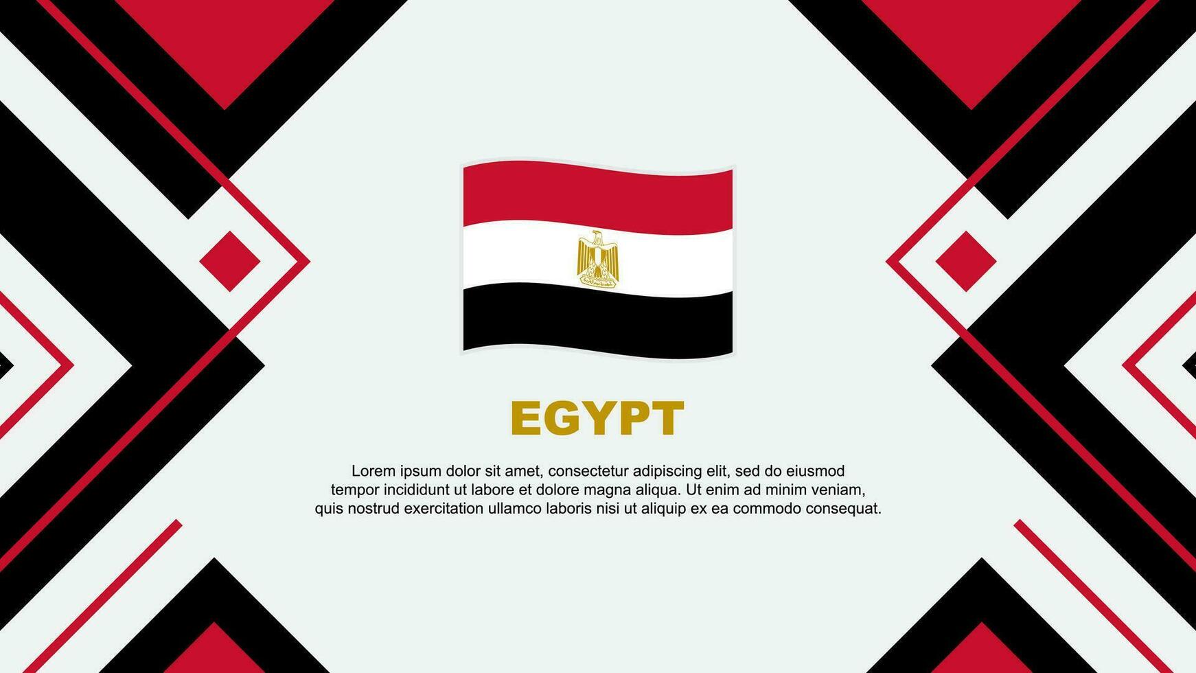 Egypte drapeau abstrait Contexte conception modèle. Egypte indépendance journée bannière fond d'écran vecteur illustration. Egypte illustration