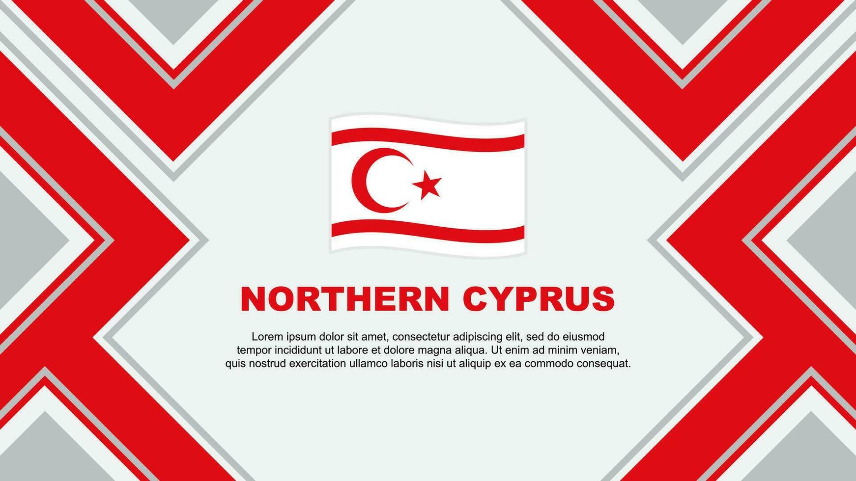nord Chypre drapeau abstrait Contexte conception modèle. nord Chypre indépendance journée bannière fond d'écran vecteur illustration. nord Chypre vecteur