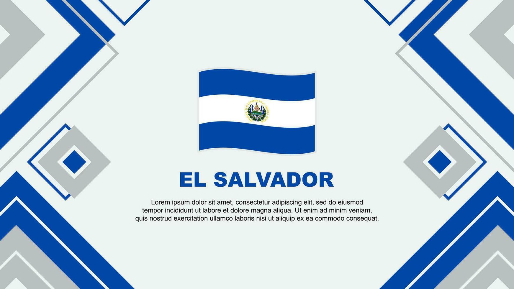 el Salvador drapeau abstrait Contexte conception modèle. el Salvador indépendance journée bannière fond d'écran vecteur illustration. el Salvador Contexte