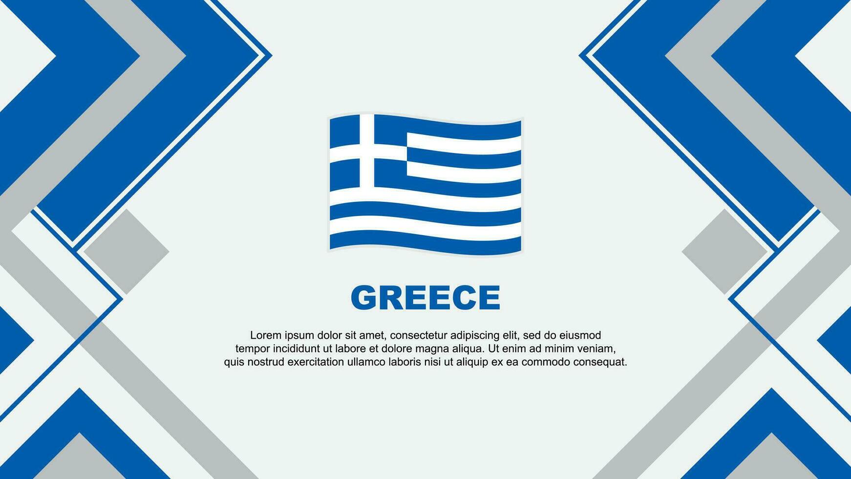 Grèce drapeau abstrait Contexte conception modèle. Grèce indépendance journée bannière fond d'écran vecteur illustration. Grèce bannière