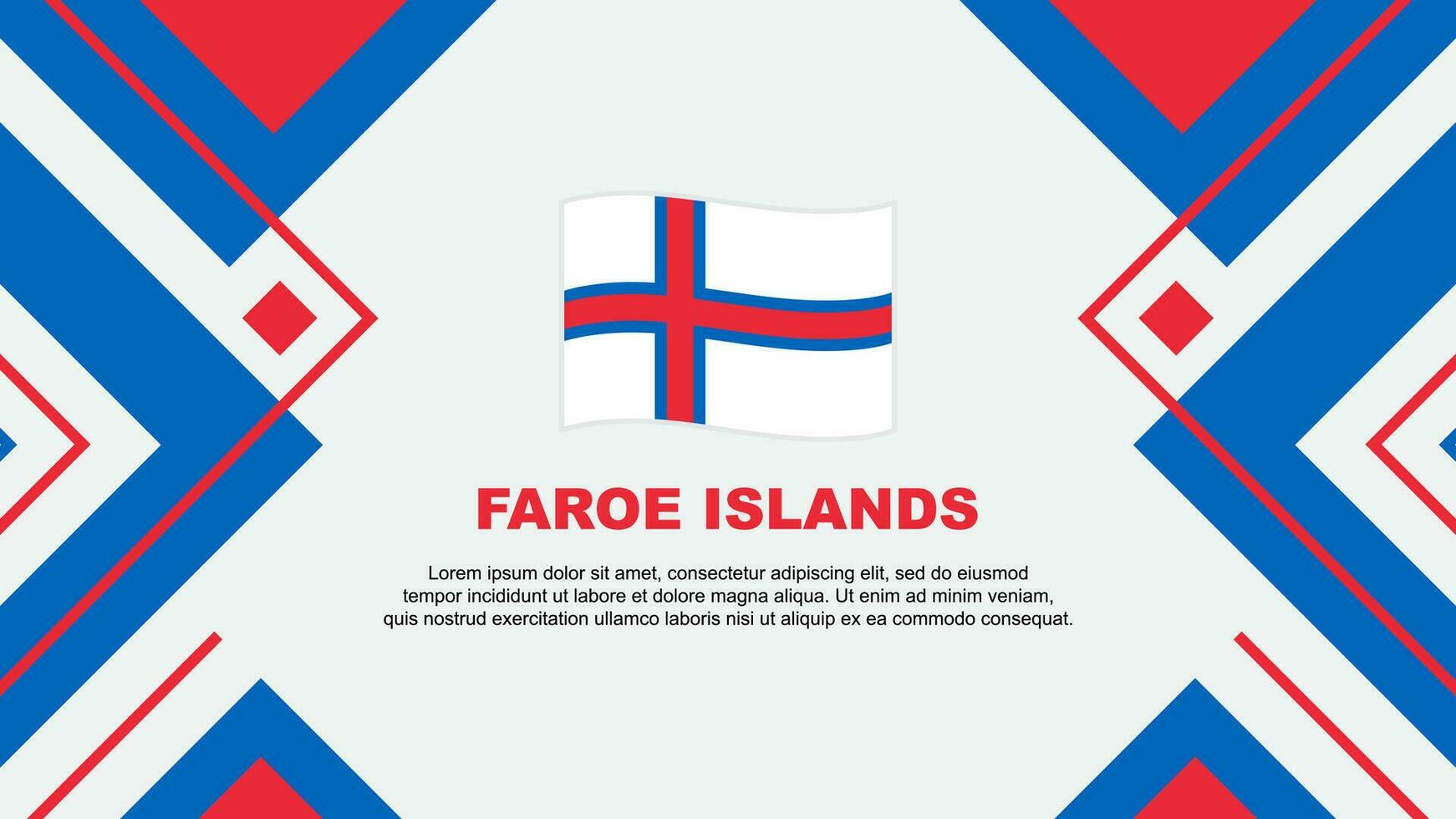 Féroé îles drapeau abstrait Contexte conception modèle. Féroé îles indépendance journée bannière fond d'écran vecteur illustration. Féroé îles illustration