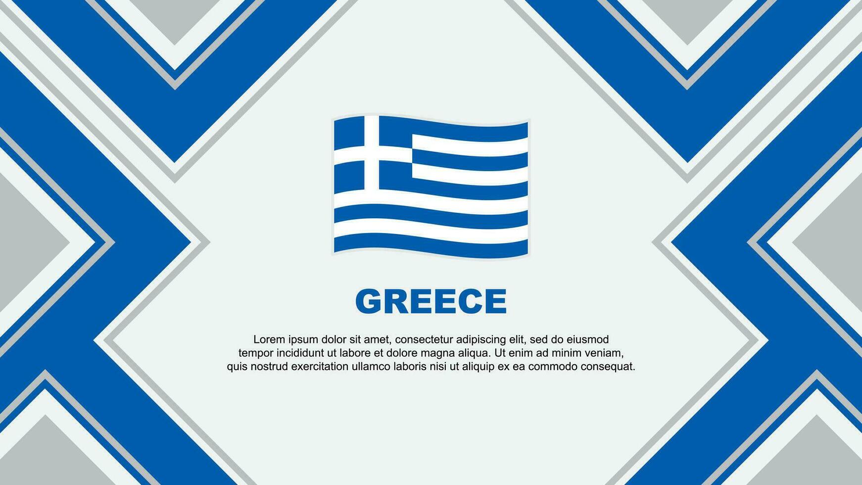 Grèce drapeau abstrait Contexte conception modèle. Grèce indépendance journée bannière fond d'écran vecteur illustration. Grèce vecteur