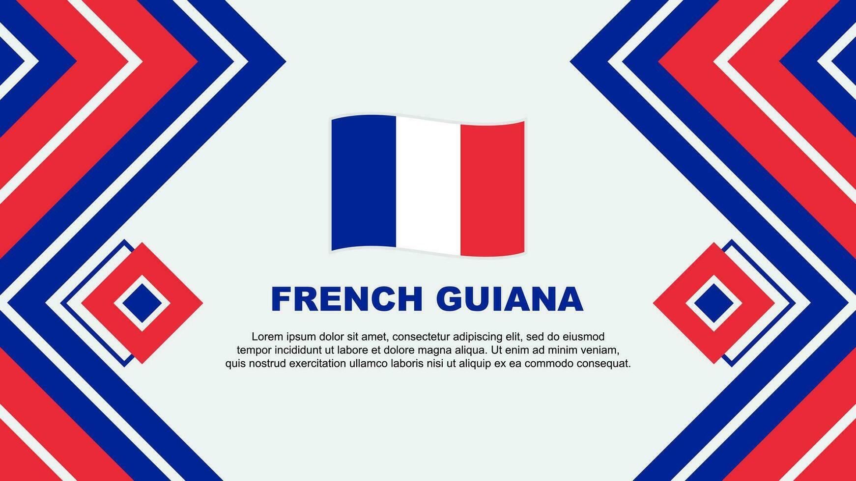 français Guyane drapeau abstrait Contexte conception modèle. français Guyane indépendance journée bannière fond d'écran vecteur illustration. conception